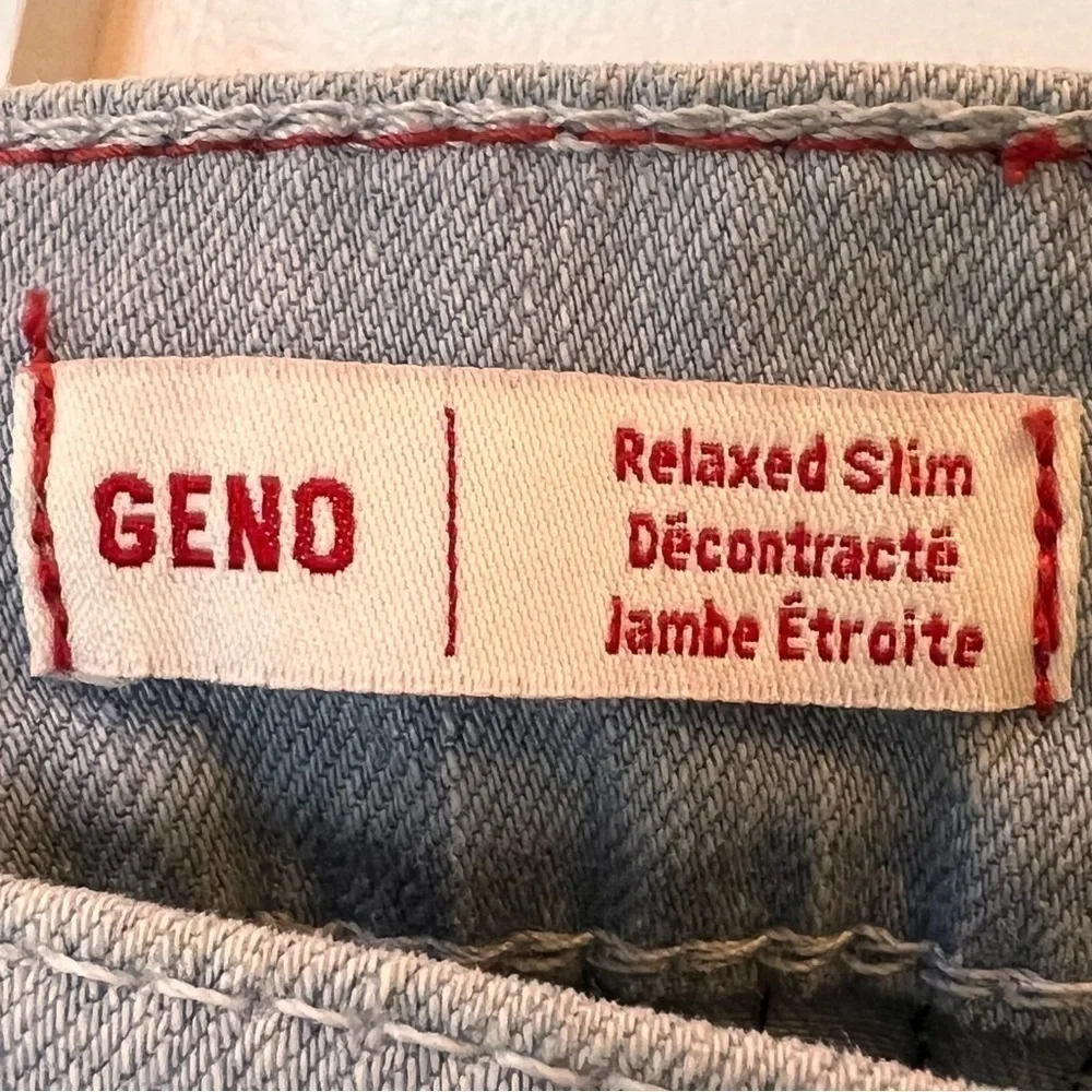 True Religion Men's Size 30 Gray Blue Geno Slim Streetwear Grunge Y2k Skater